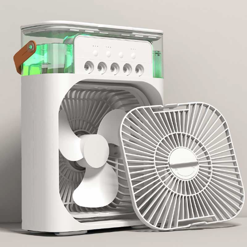 Mini Air Conditioner Fan Premium 3 In 1 Desk Cooling Fan Spray | Free Power Bank